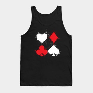 Playing Cards Poker He Spade Club Casino Tank Top